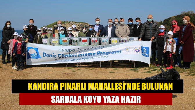 Kandıra Pınarlı Mahallesinde bulunan Sardala Koyu yaza hazır