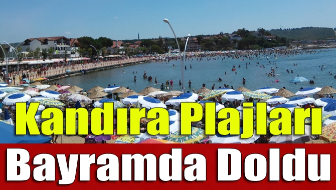 Kandıra plajları bayramda doldu