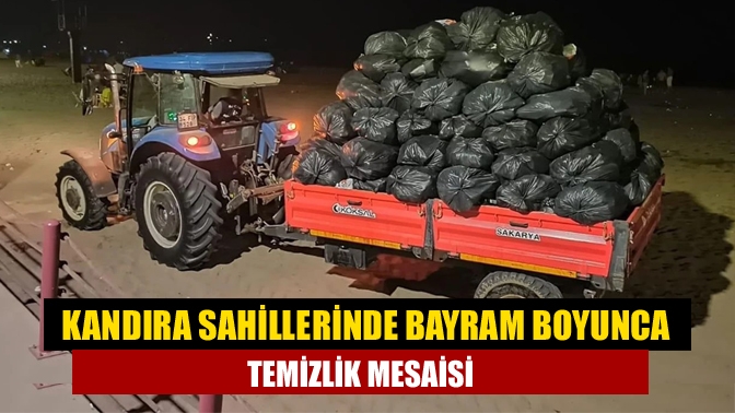 Kandıra Sahillerinde Bayram Boyunca Temizlik Mesaisi