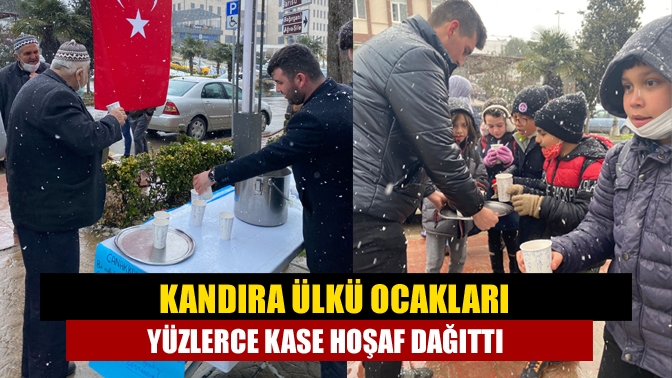 Kandıra Ülkü Ocakları yüzlerce kase hoşaf dağıttı