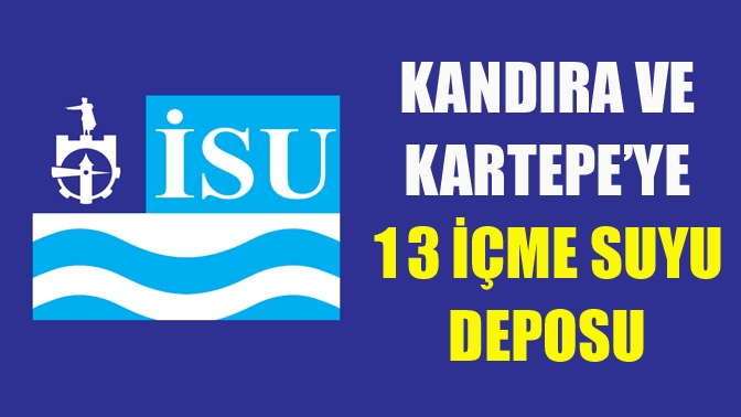 Kandıra ve Kartepe’ye 13 içme suyu deposu