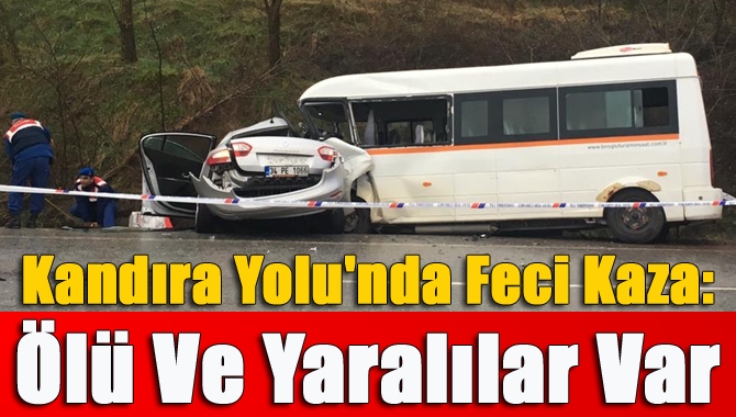 Kandıra yolunda feci kaza: 1 ölü, 9 yaralı