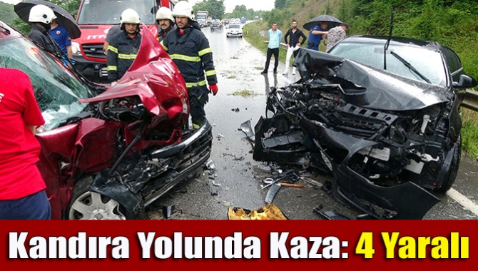 Kandıra Yolunda Kaza: 4 Yaralı