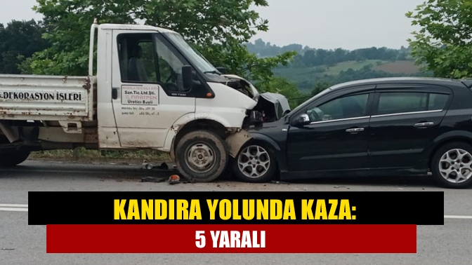 Kandıra yolunda kaza: 5 yaralı