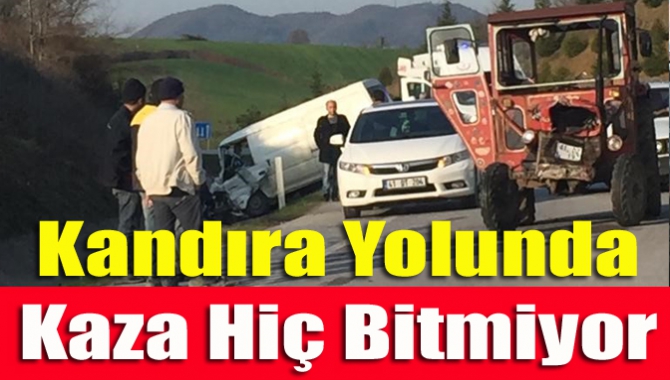 Kandıra yolunda kaza hiç bitmiyor