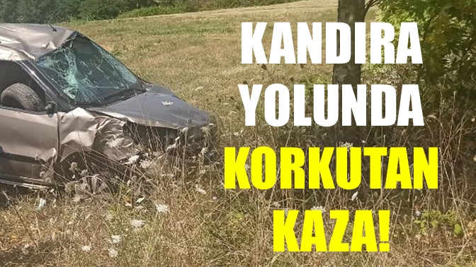 Kandıra yolunda korkutan kaza!