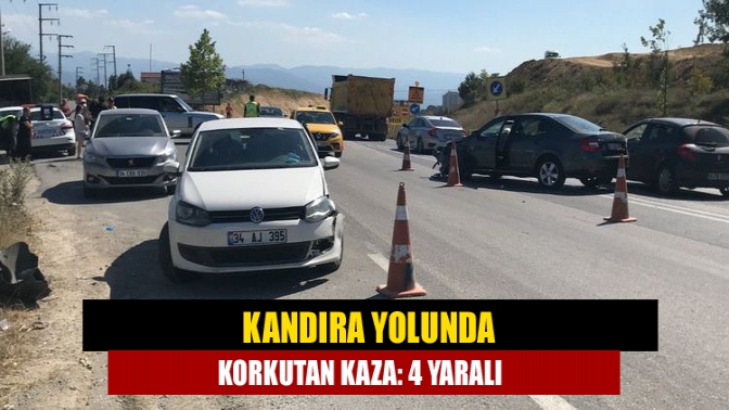 Kandıra yolunda korkutan kaza: 4 yaralı