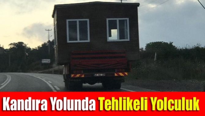 Kandıra yolunda tehlikeli yolculuk