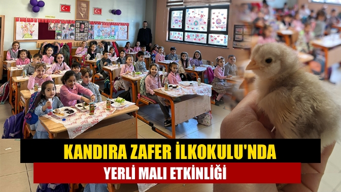 Kandıra Zafer İlkokulu'nda yerli malı etkinliği