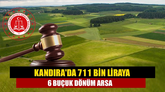 Kandırada 711 bin liraya 6 buçuk dönüm arsa