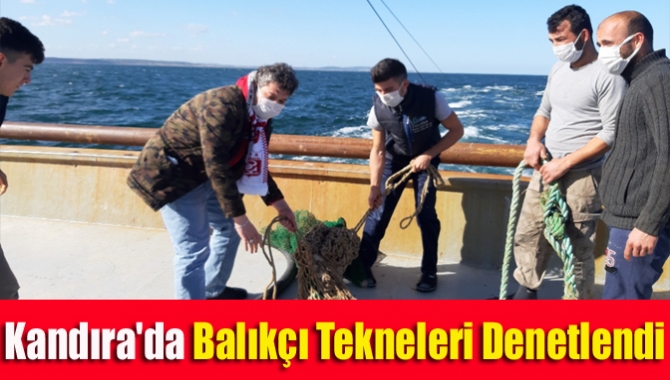 Kandıra'da balıkçı tekneleri denetlendi