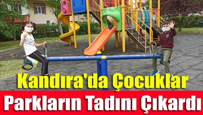 Kandıra'da Çocuklar Parkların Tadını Çıkardı