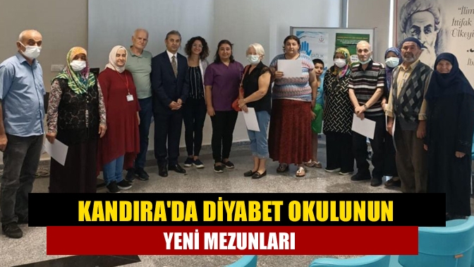 Kandırada diyabet okulunun yeni mezunları