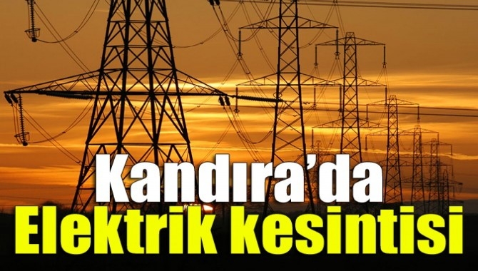 Kandıra'da elektrik kesintisi