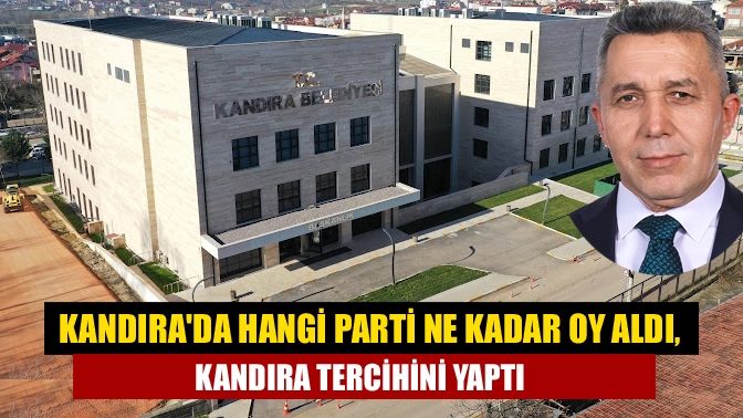 Kandırada Hangi Parti Ne Kadar Oy Aldı, Kandıra Tercihini Yaptı