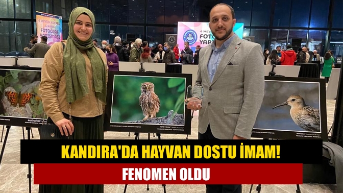 Kandıra'da hayvan dostu imam! Fenomen oldu