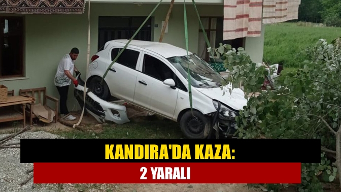 Kandırada kaza: 2 yaralı