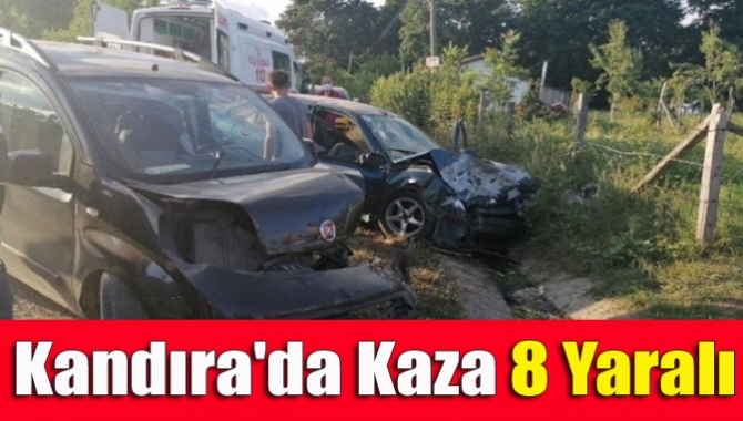 Kandıra'da kaza 8 yaralı
