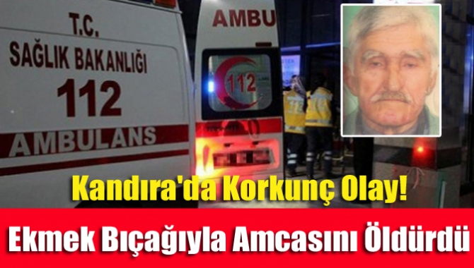 Kandıra'da Korkunç Olay! Ekmek Bıçağıyla Amcasını Öldürdü