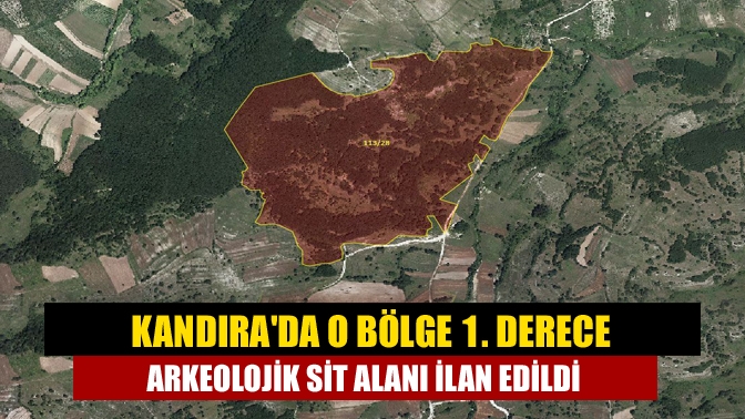 O bölge 1. Derece Arkeolojik Sit Alanı ilan edildi!