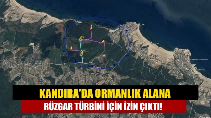 Kandırada ormanlık alana rüzgar türbini için izin çıktı!