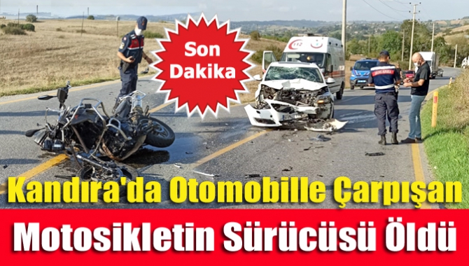 Kandıra'da otomobille çarpışan motosikletin sürücüsü öldü