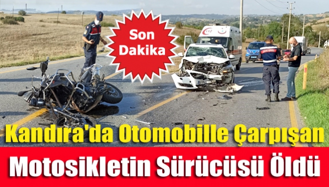 Kandıra'da otomobille çarpışan motosikletin sürücüsü öldü