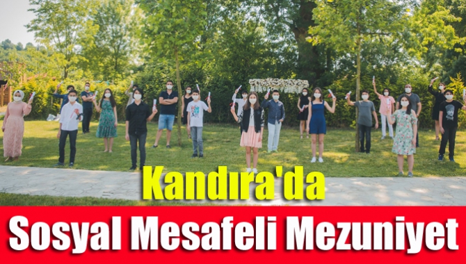 Kandıra'da Sosyal Mesafeli Mezuniyet