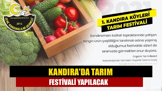 Kandırada tarım festivali yapılacak