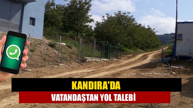 Vatandaştan yol talebi