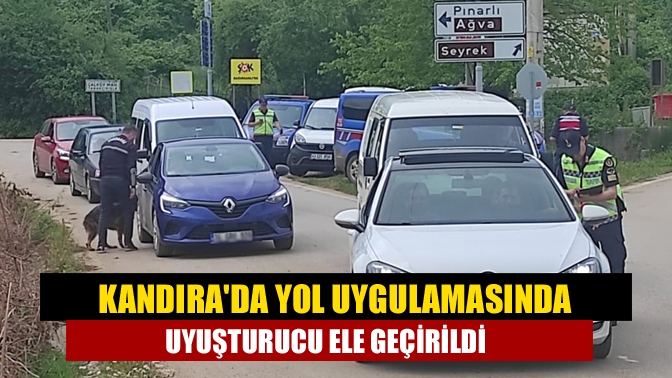 Kandırada yol uygulamasında uyuşturucu ele geçirildi