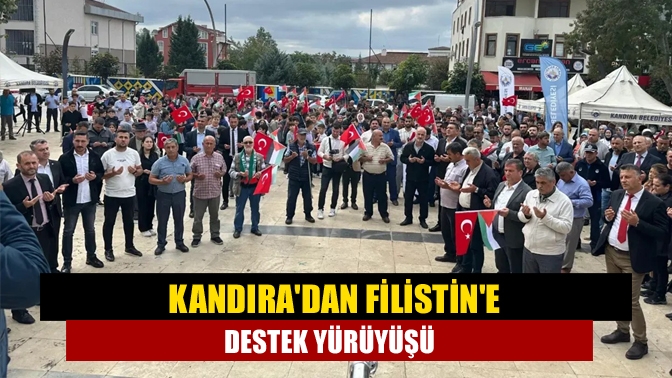 Kandıradan Filistine destek yürüyüşü