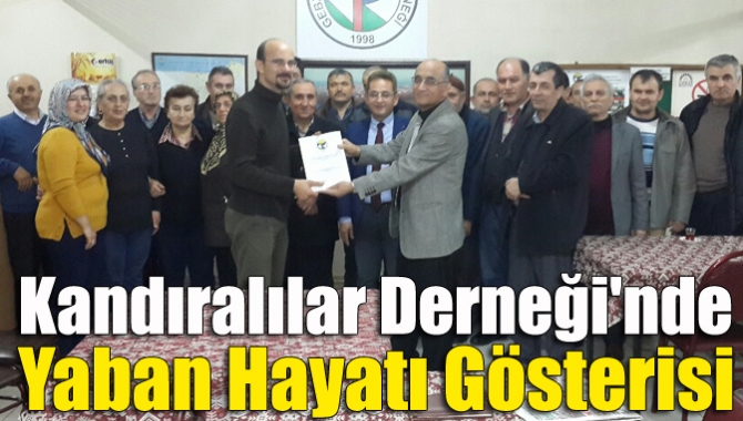 Kandıralılar Derneği'nde yaban hayatı gösterisi