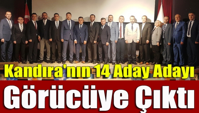 Kandıra'nın 14 aday adayı görücüye çıktı