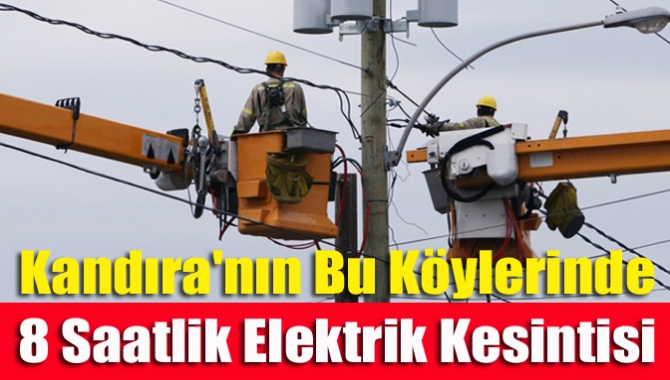 Kandıra'nın bu köylerinde 8 saatlik elektrik kesintisi