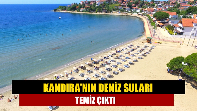 Kandıranın deniz suları temiz çıktı