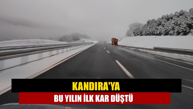 Kandıraya bu yılın ilk kar düştü