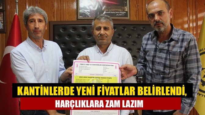 Kantinlerde yeni fiyatlar belirlendi, harçlıklara zam lazım