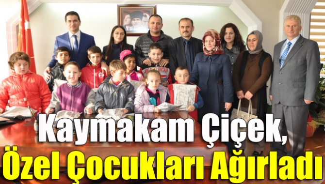 Kaymakam Çiçek, özel çocukları ağırladı