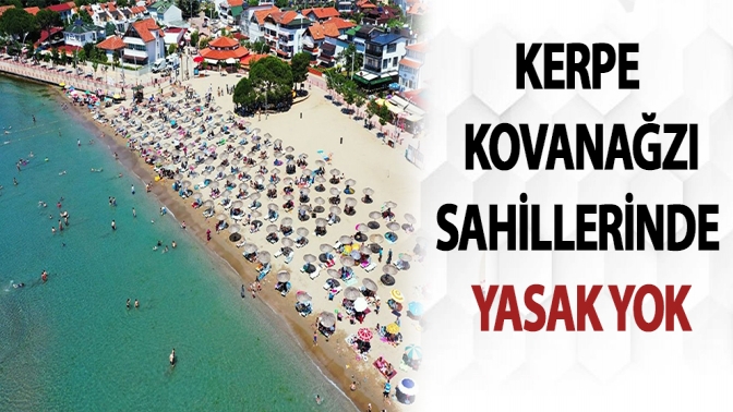 Kaymakamlık duyurdu: Kerpe ve Kovanağzı Sahillerinde Deniz Yasağı Yok