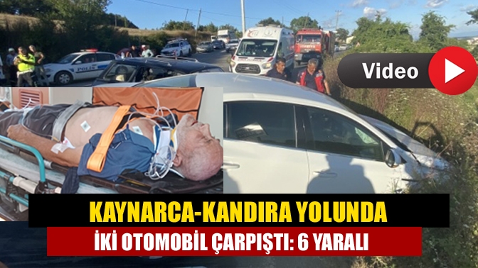 Kaynarca-Kandıra Yolunda İki Otomobil Çarpıştı: 6 Yaralı