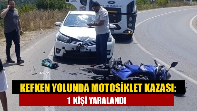 Kefken Yolunda Motosiklet Kazası: 1 Kişi Yaralandı
