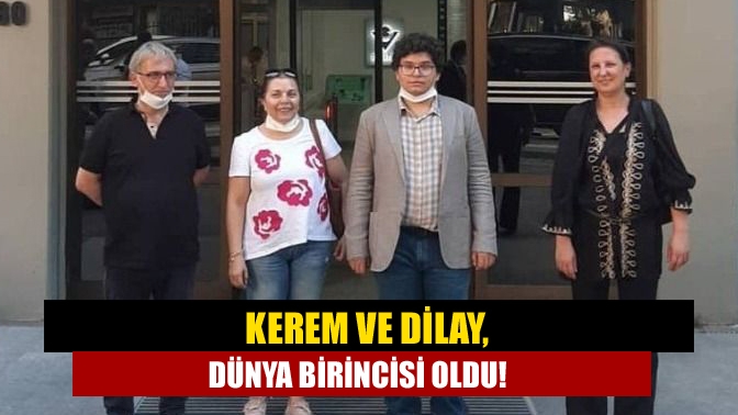 Kerem ve Dilay, dünya birincisi oldu!