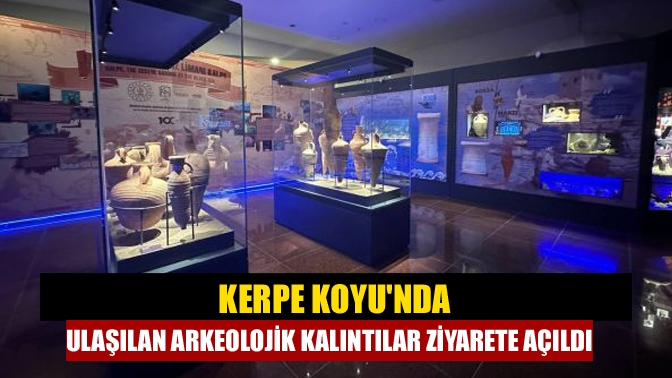 Kerpe Koyu'nda ulaşılan arkeolojik kalıntılar ziyarete açıldı