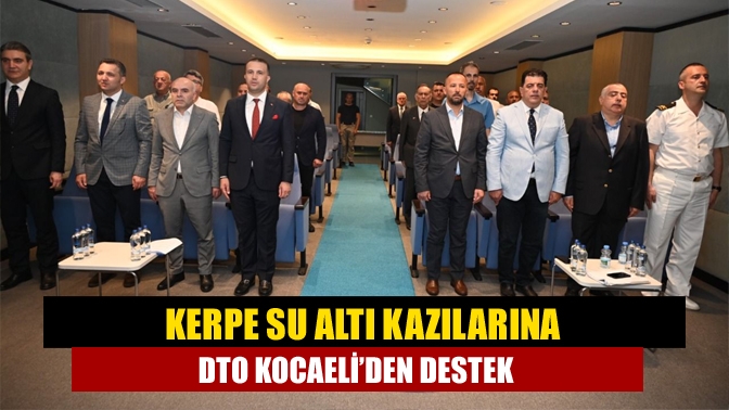 Kerpe su altı kazılarına DTO Kocaeli’den destek