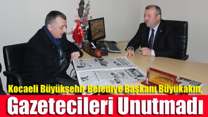 Kocaeli Büyükşehir Belediye Başkanı Büyükakın, gazetecileri unutmadı