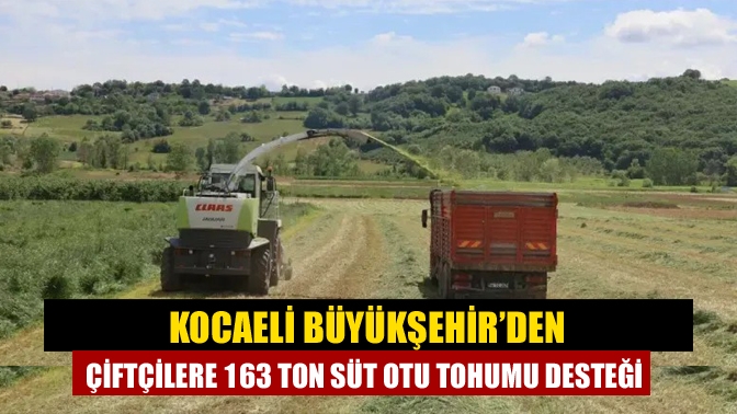 Kocaeli Büyükşehir’den Çiftçilere 163 Ton Süt Otu Tohumu Desteği