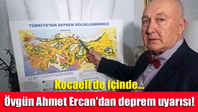 Kocaeli de içinde... Övgün Ahmet Ercan'dan deprem uyarısı!