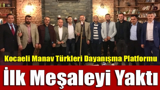Kocaeli Manav Türkleri Dayanışma Platformu İlk Meşaleyi Yaktı