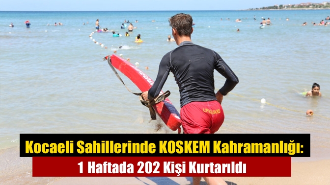 Kocaeli Sahillerinde KOSKEM Kahramanlığı: 1 Haftada 202 Kişi Kurtarıldı